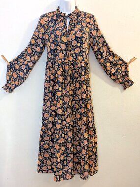 Levi's Floral Print Long Sleeve Casual Dress Size XS